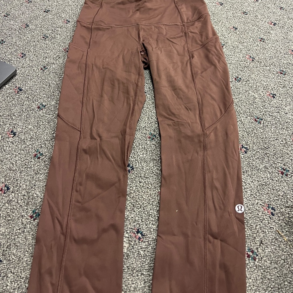 Lululemon Brown Leggings with pockets